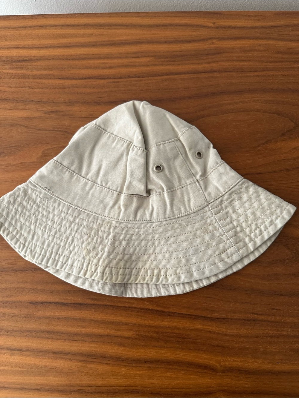 Kids Neutral Cream Bucket Hat - Lightweight Sun Shield